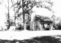 Log cabin at Abrams Delight